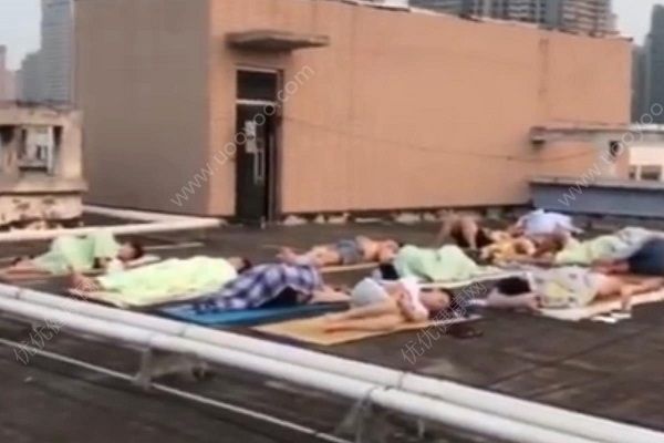 宿舍没风扇空调学生睡天台，河南高校回应:尽力解决(1)